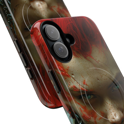 Roter Spike Blick iPhone 16 Plus Case - Tough+