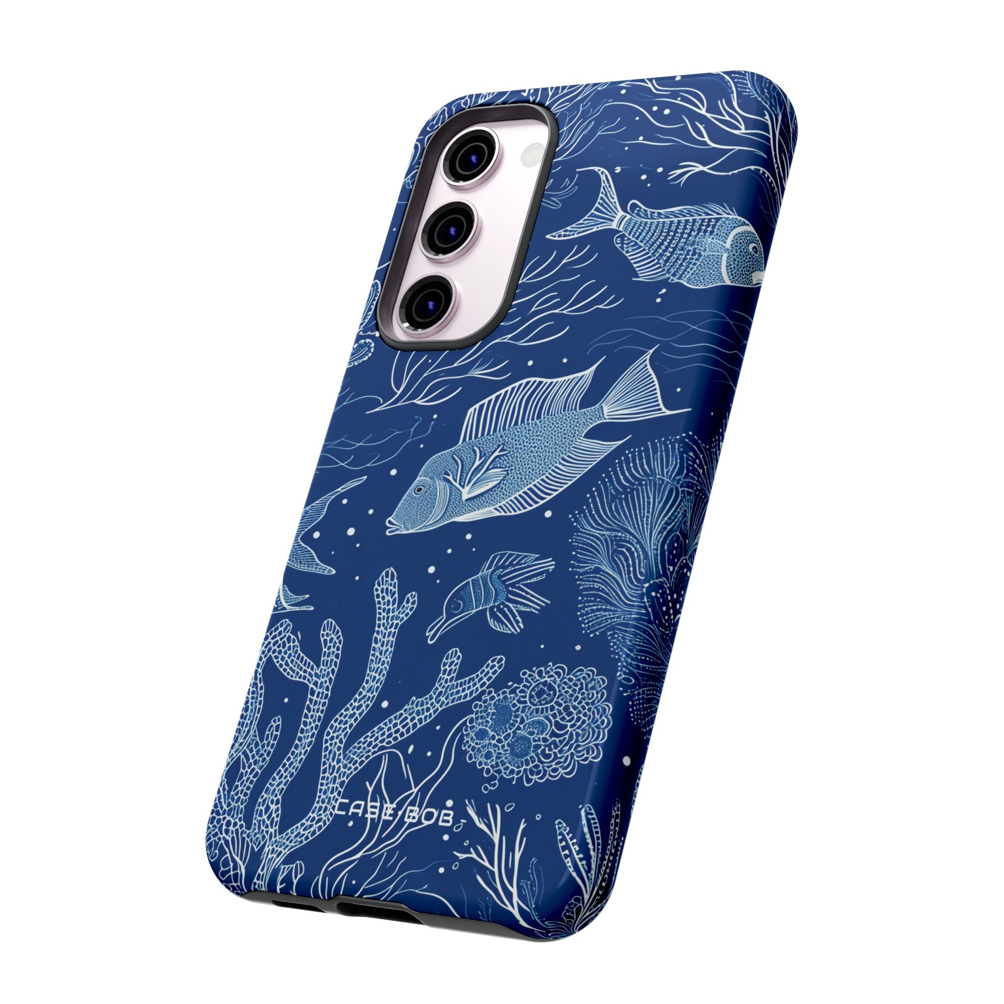 Navy Scale Reef Samsung S23 Plus Case - Tough