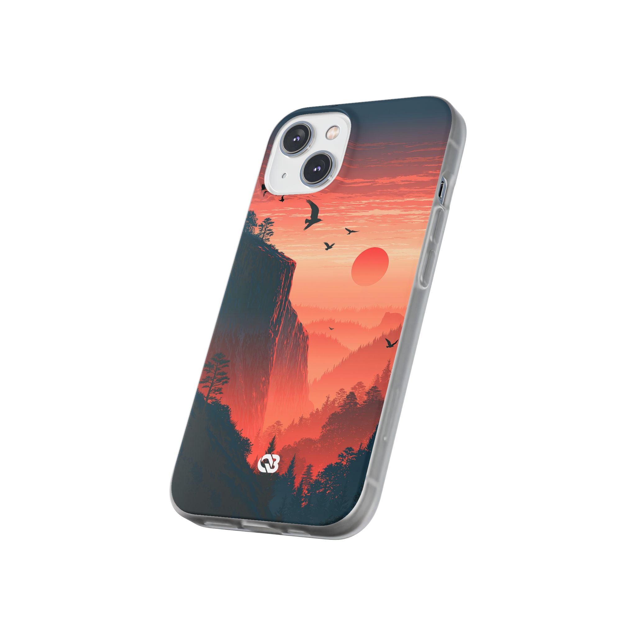 Orange Lite Phone Case for iPhone - Crimson Ridge Flight