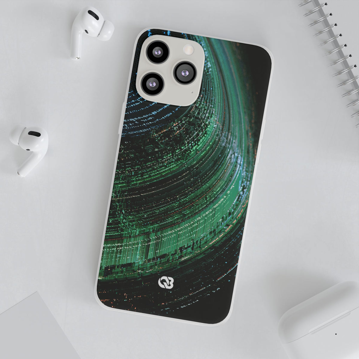 Orbital Data Stream · Lite Phone Case for iPhone ·  Green