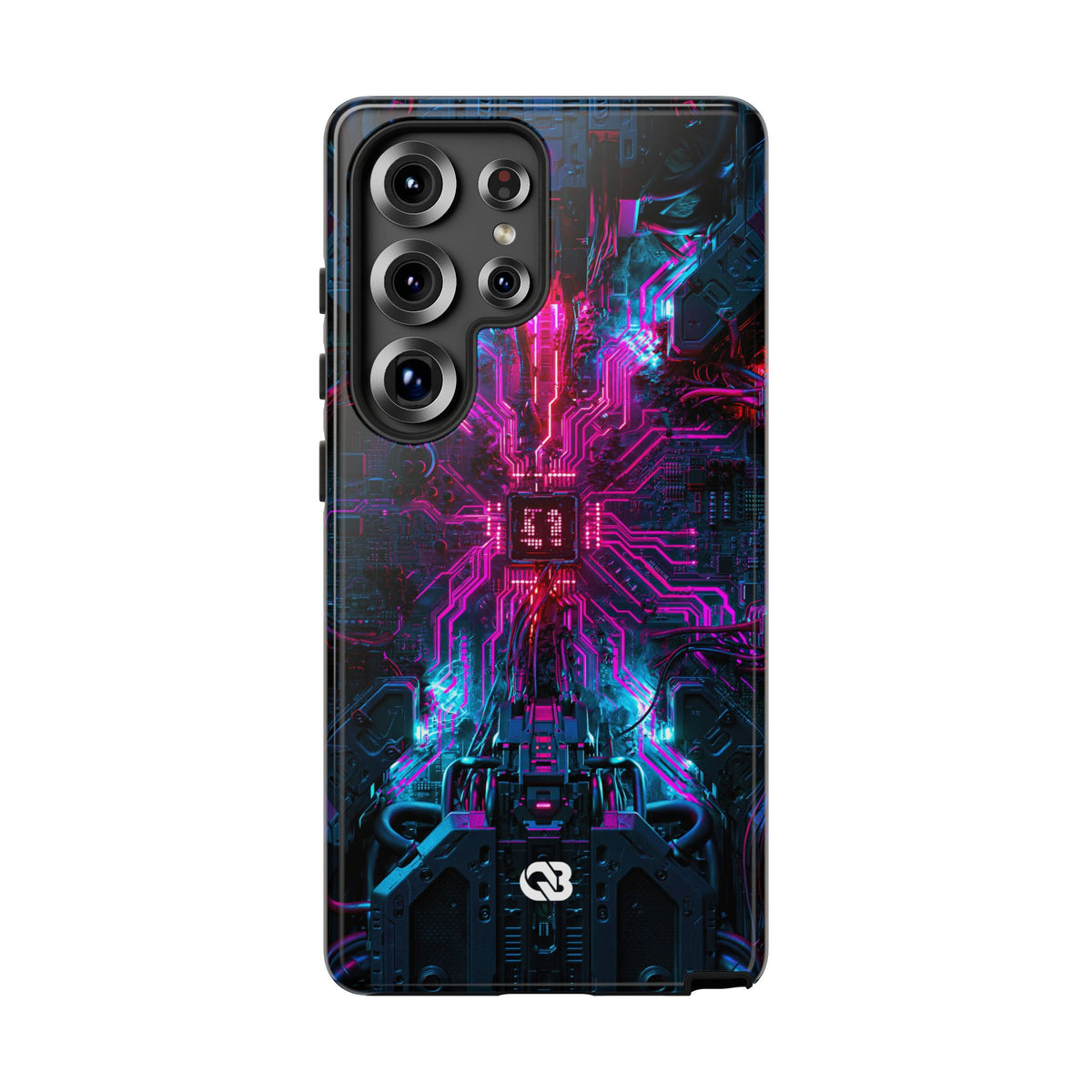 Neural Circuit Core · Tough Phone Case for Samsung · Black