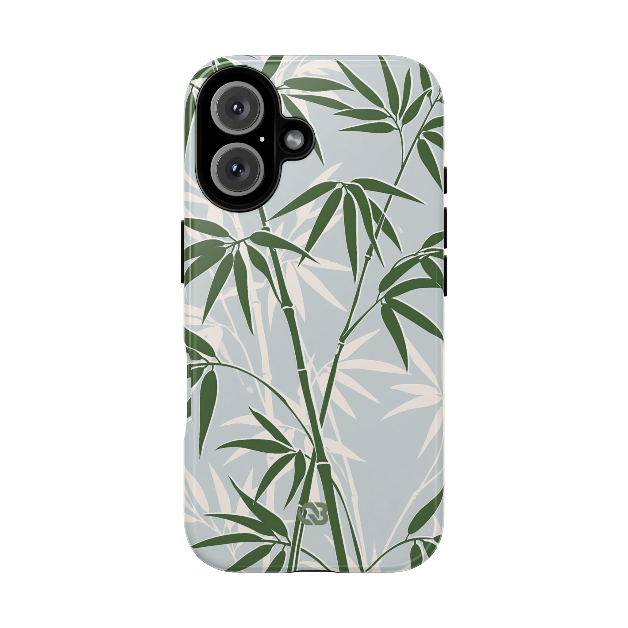 Green Tough Phone Case for iPhone - Kyoto Bamboo Canopy