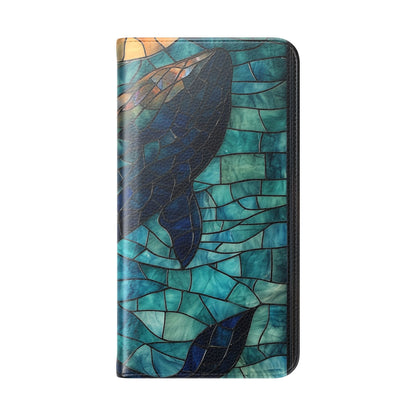 Blue Whale Mosaic - Samsung S23+ Case - Wallet