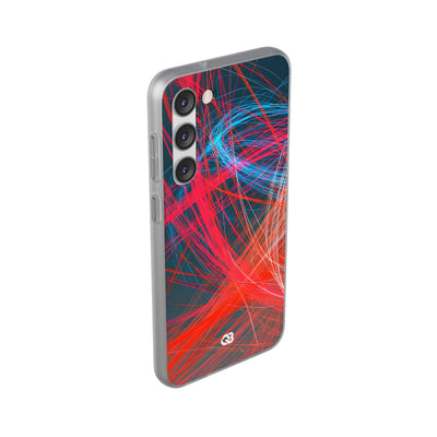 Neon Fiber Stream · Lite Phone Case for Samsung · Red