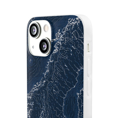 Nordic Contour Chart · Lite Phone Case for iPhone ·  Blue