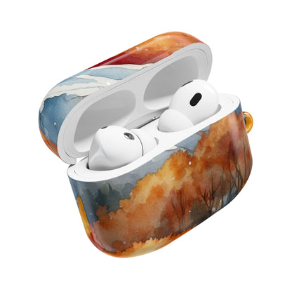 Snowcapped Ember Mountains - AirPods Case