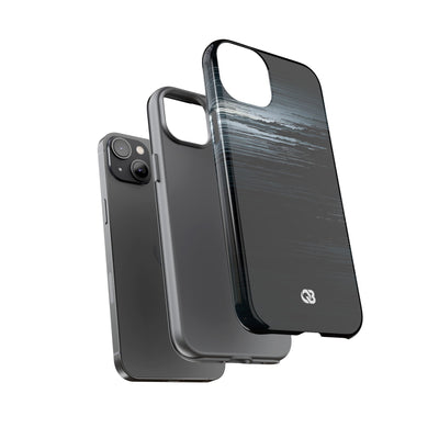 Black Tough Phone Case for iPhone - Frozen Signal Glitch