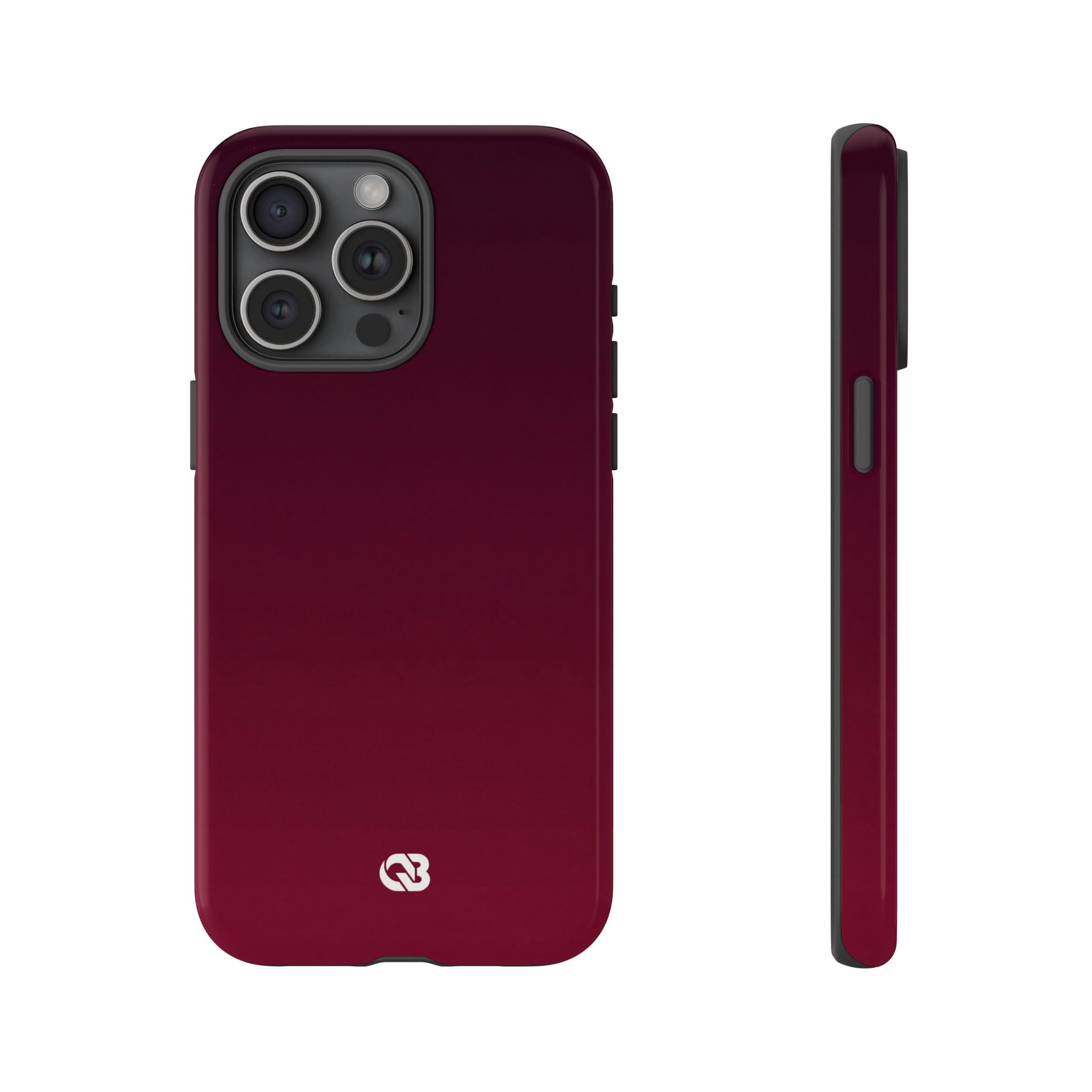 Red Tough Phone Case for iPhone - Deep Sangria Gradient