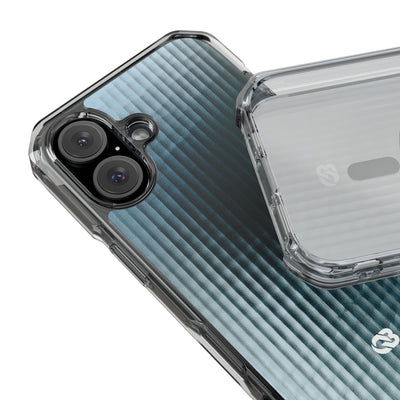 Blue Impact MagSafe Phone Case for iPhone - Glacial Reeded Glass