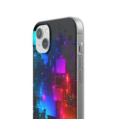 Spectral Circuit Grid · Lite Phone Case for iPhone ·  Black