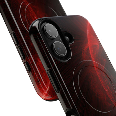 Red Tough 2.0 Magsafe Phone Case for iPhone - Solar Crimson Flare