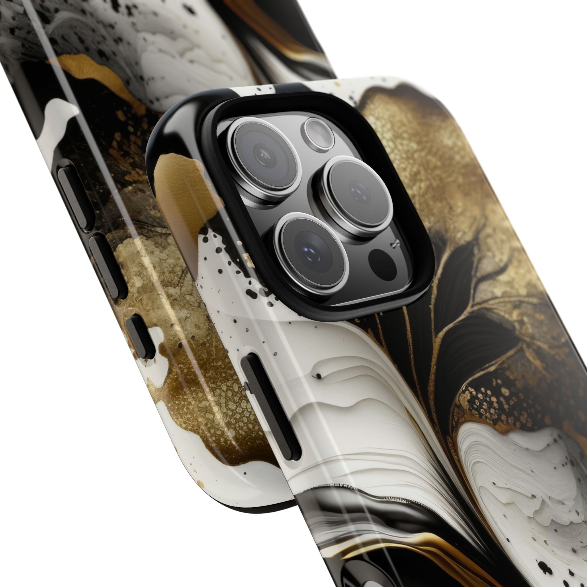 Molten Onyx Gold · Tough Etui na telefon dla iPhone