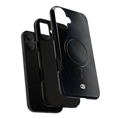 Black Tough 2.0 Magsafe Phone Case for iPhone - Obsidian Ridge Flux