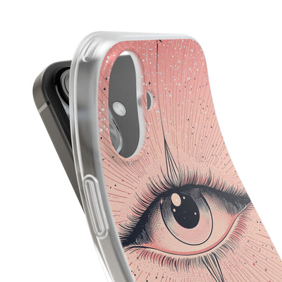 Obsidian Cosmic Gaze · Soft Phone Case for iPhone