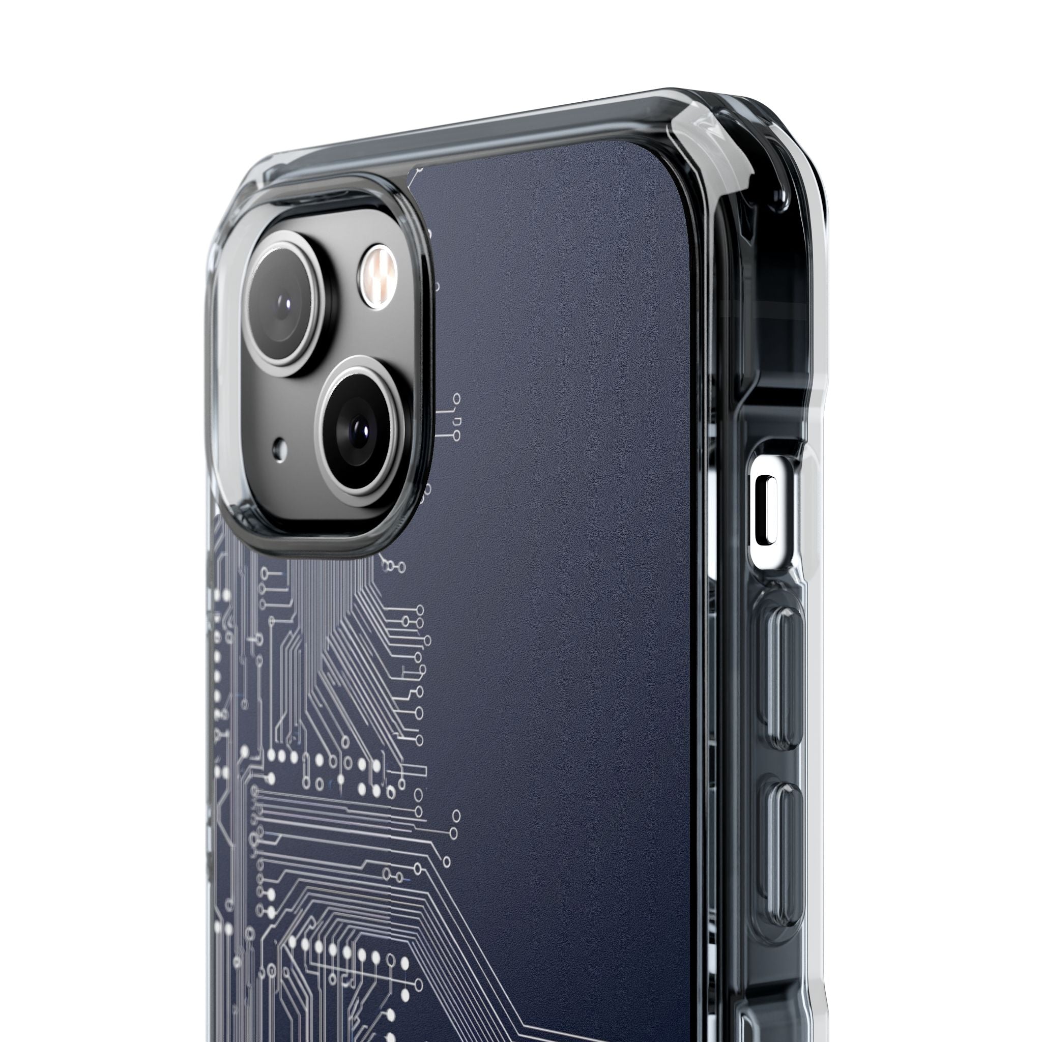 Blue Impact MagSafe Phone Case for iPhone - Cobalt Data Stream