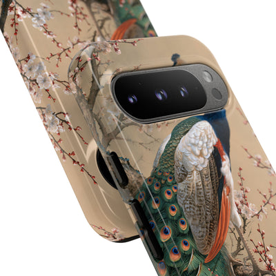 Imperial Peacock Blossom · Tough Phone Case for Pixel ·  Beige
