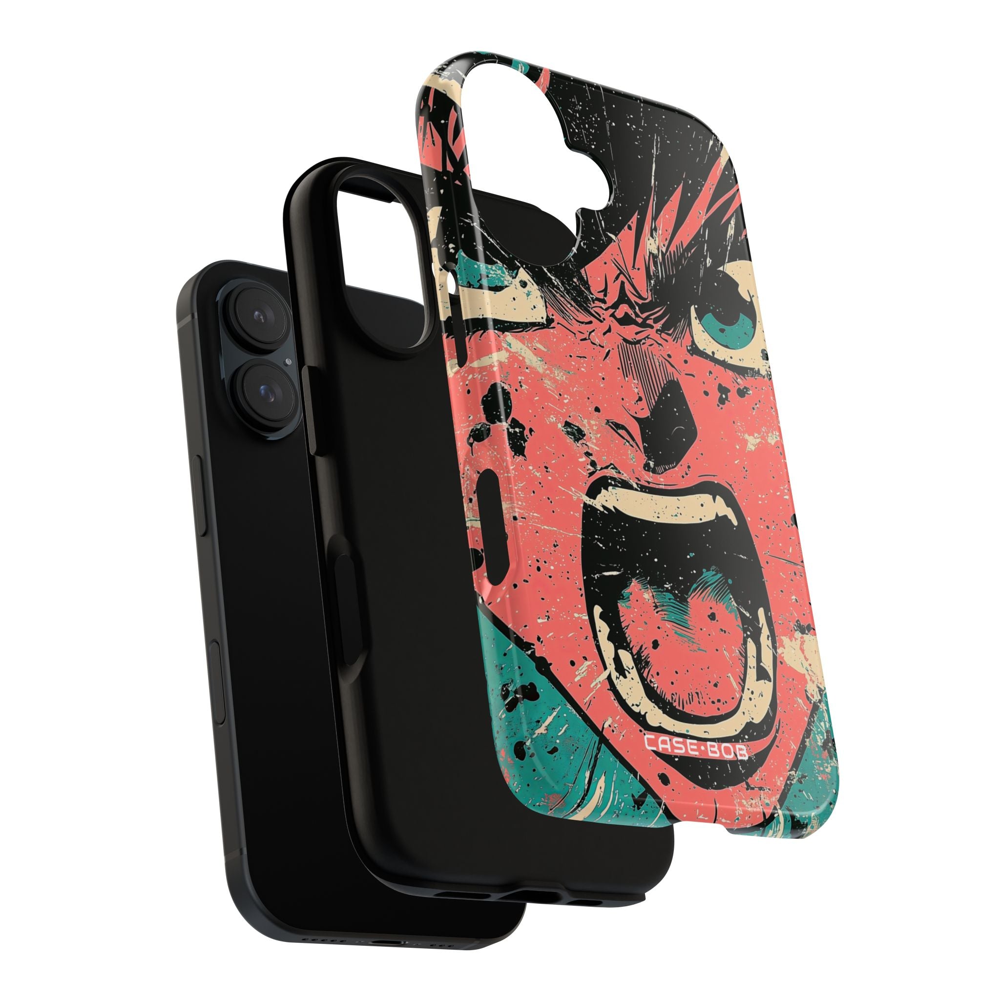 Screaming Face Pink iPhone 16 Case - Tough