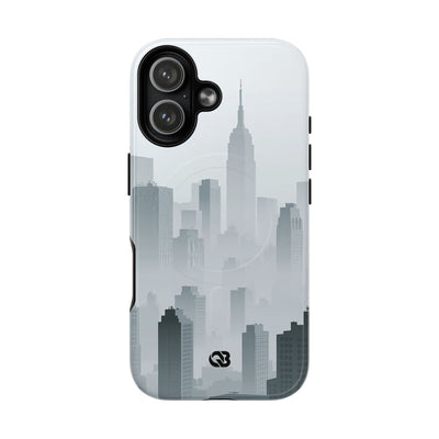 Grey Tough 2.0 Magsafe Phone Case for iPhone - Steel Mist Skyline
