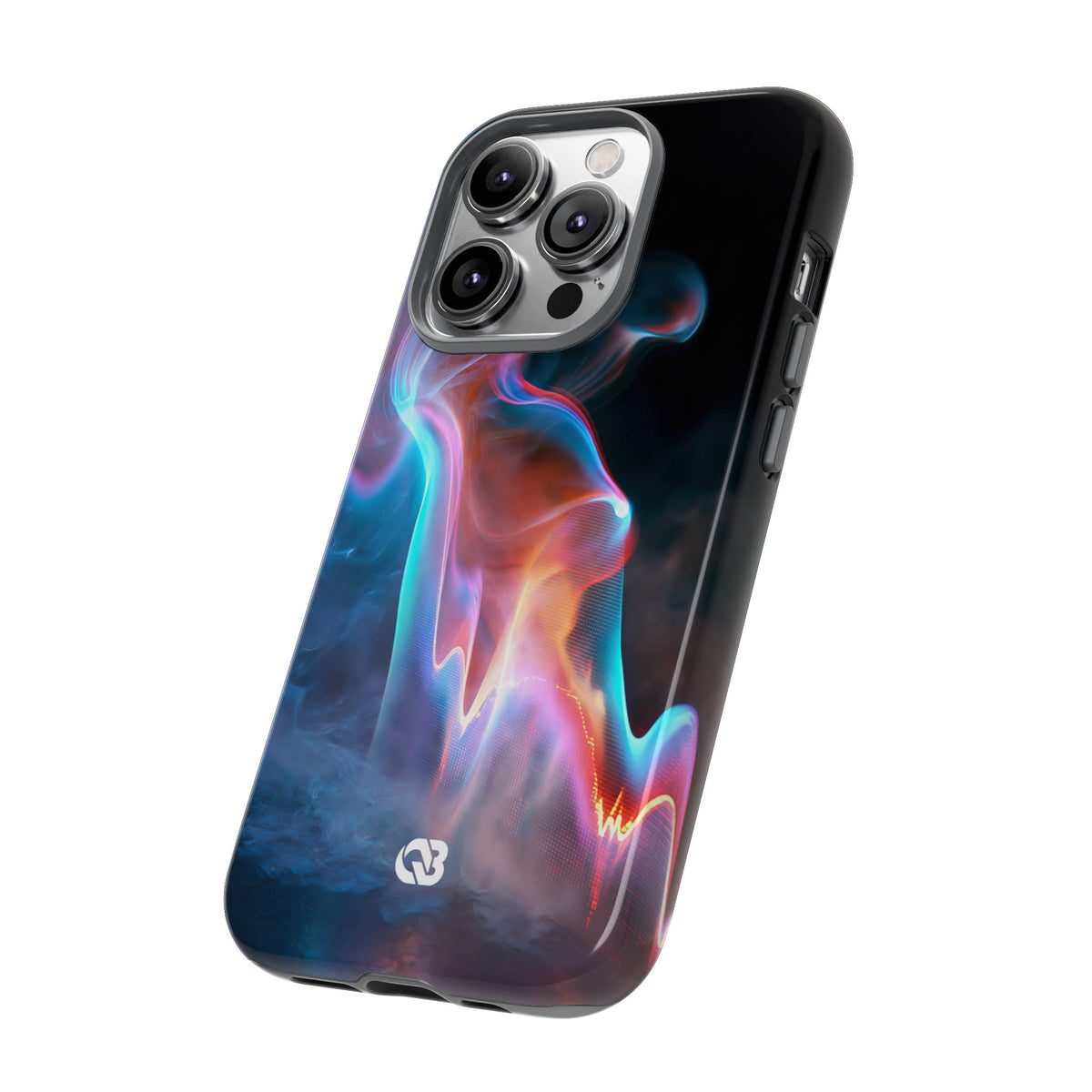 Neon Waveform · Tough Phone Case for iPhone · Black