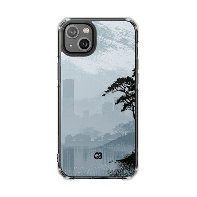 Grey Impact MagSafe Phone Case for iPhone - Steel Slate Zen