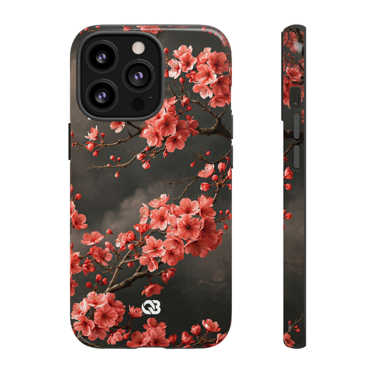 Dark Sakura Nocturne · Tough Phone Case for iPhone · Black