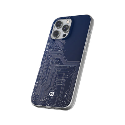 Blue Lite Phone Case for iPhone - Cobalt Data Stream