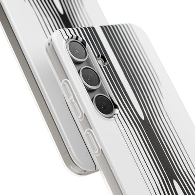 White Lite Phone Case for Samsung - Kinetic Mono Distortion
