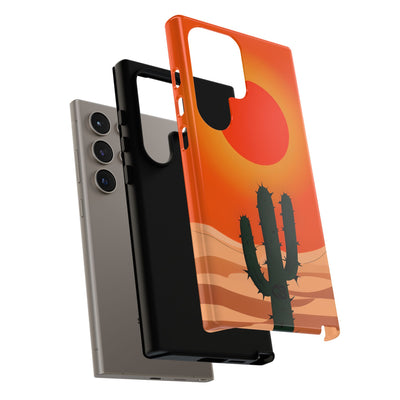 Scorched Saguaro Sunset · Tough Phone Case for Samsung