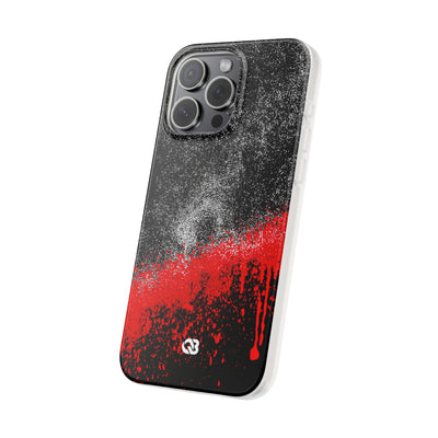 Crimson Noir Drip · Lite Phone Case for iPhone ·  Black