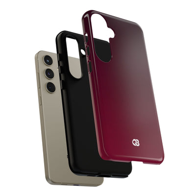 Red Tough Phone Case for Samsung - Deep Sangria Gradient