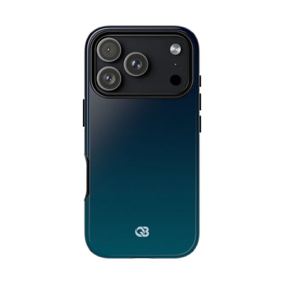 Teal Tough Phone Case for iPhone - Abyss Teal Haze