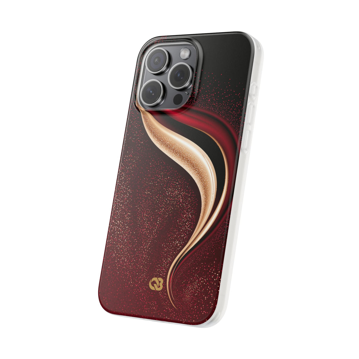 Gilded Crimson Flow · Lite Phone Case for iPhone ·  Red