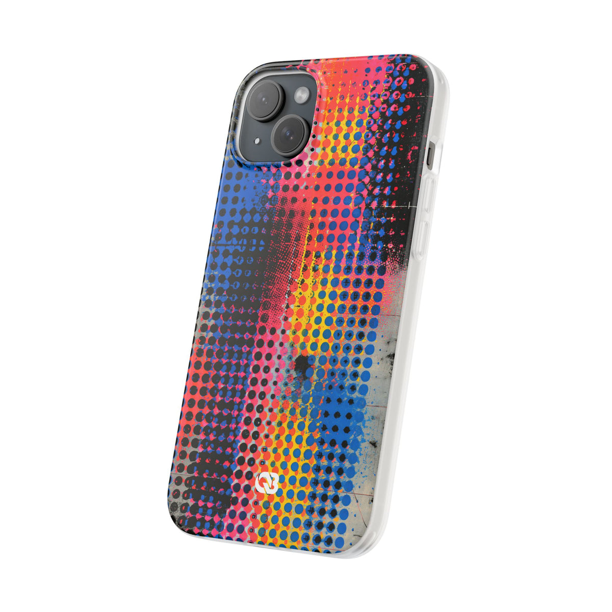 Chromatic Halftone Grid · Lite Phone Case for iPhone ·  Blue