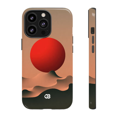 Crimson Sol Ridge · Tough Phone Case for iPhone · Red