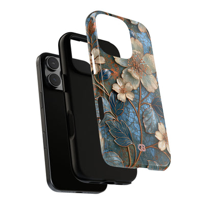 Gilded Blossom Reverie · Tough Phone Case for iPhone · Teal