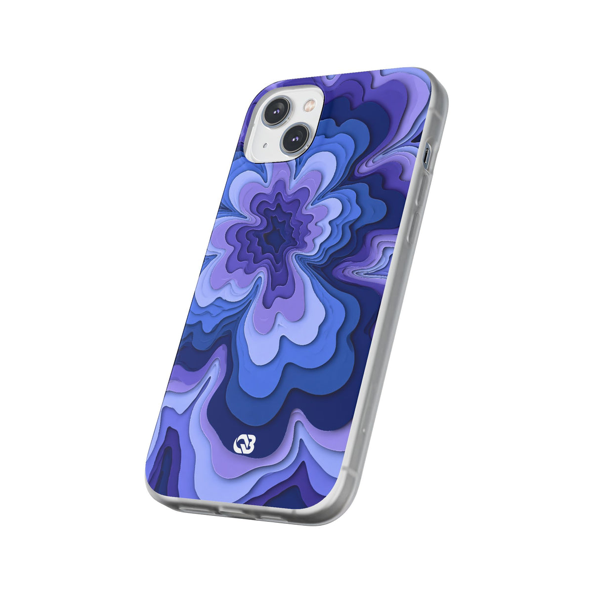 Periwinkle Strata Bloom · Lite Phone Case for iPhone ·  Purple