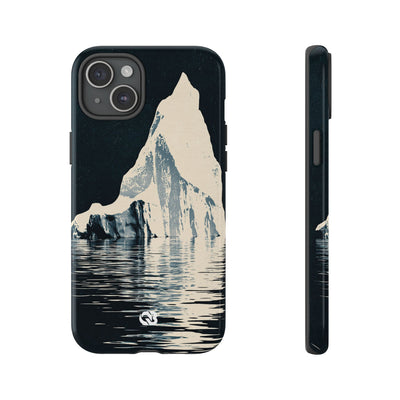 Blue Tough Phone Case for iPhone - Frozen Navy Monolith