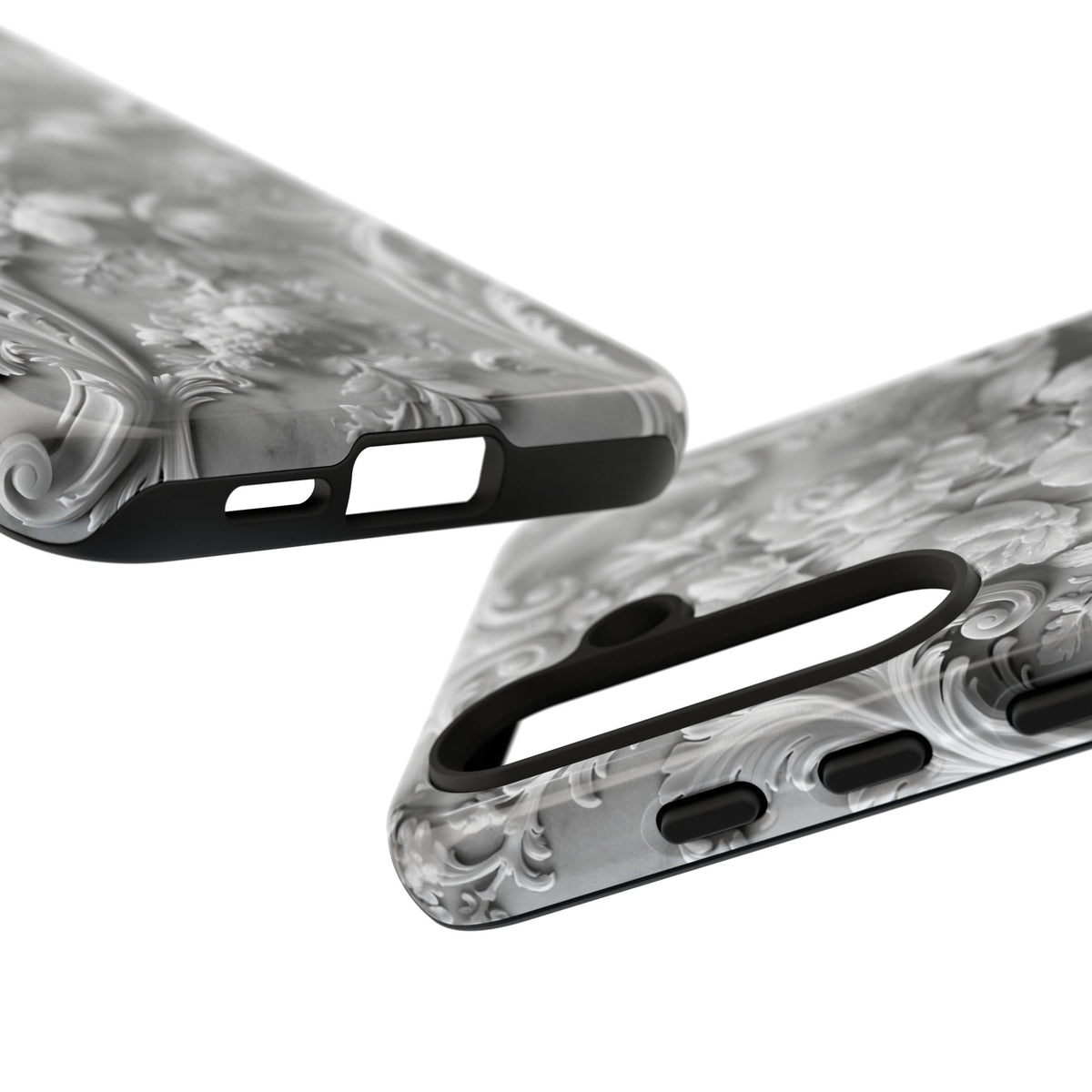 Rococo Marble Rose · Tough Phone Case for Samsung · White