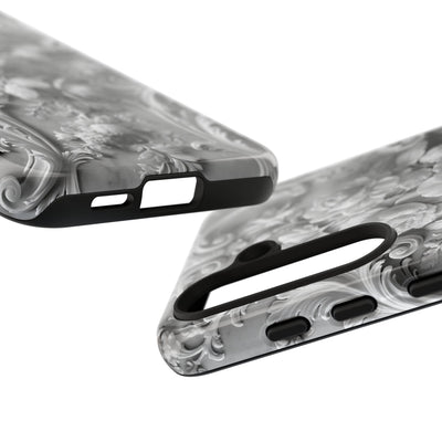 Rococo Marble Rose · Tough Phone Case for Samsung · White