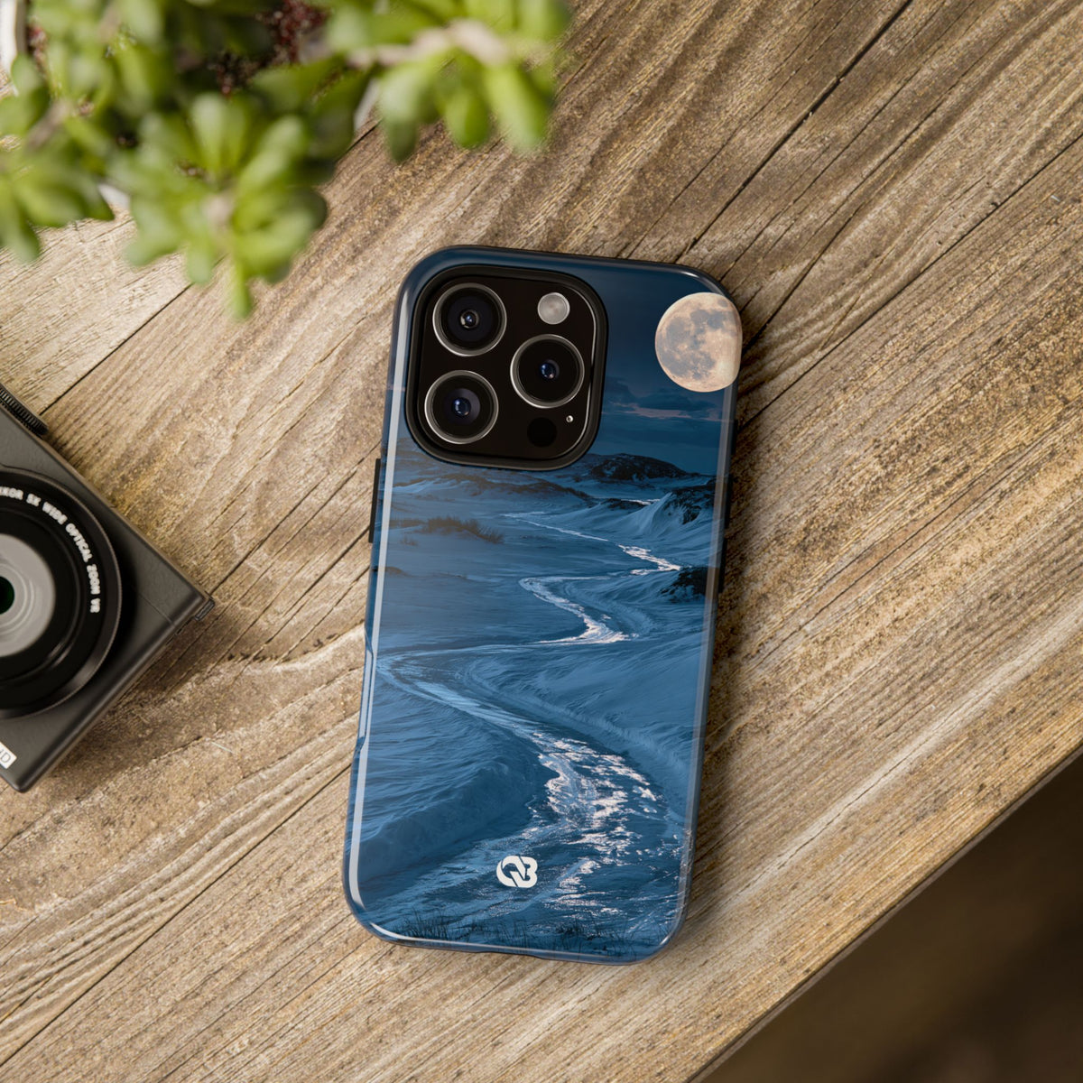 Arctic Moon Drift · Tough Phone Case for iPhone · Blue