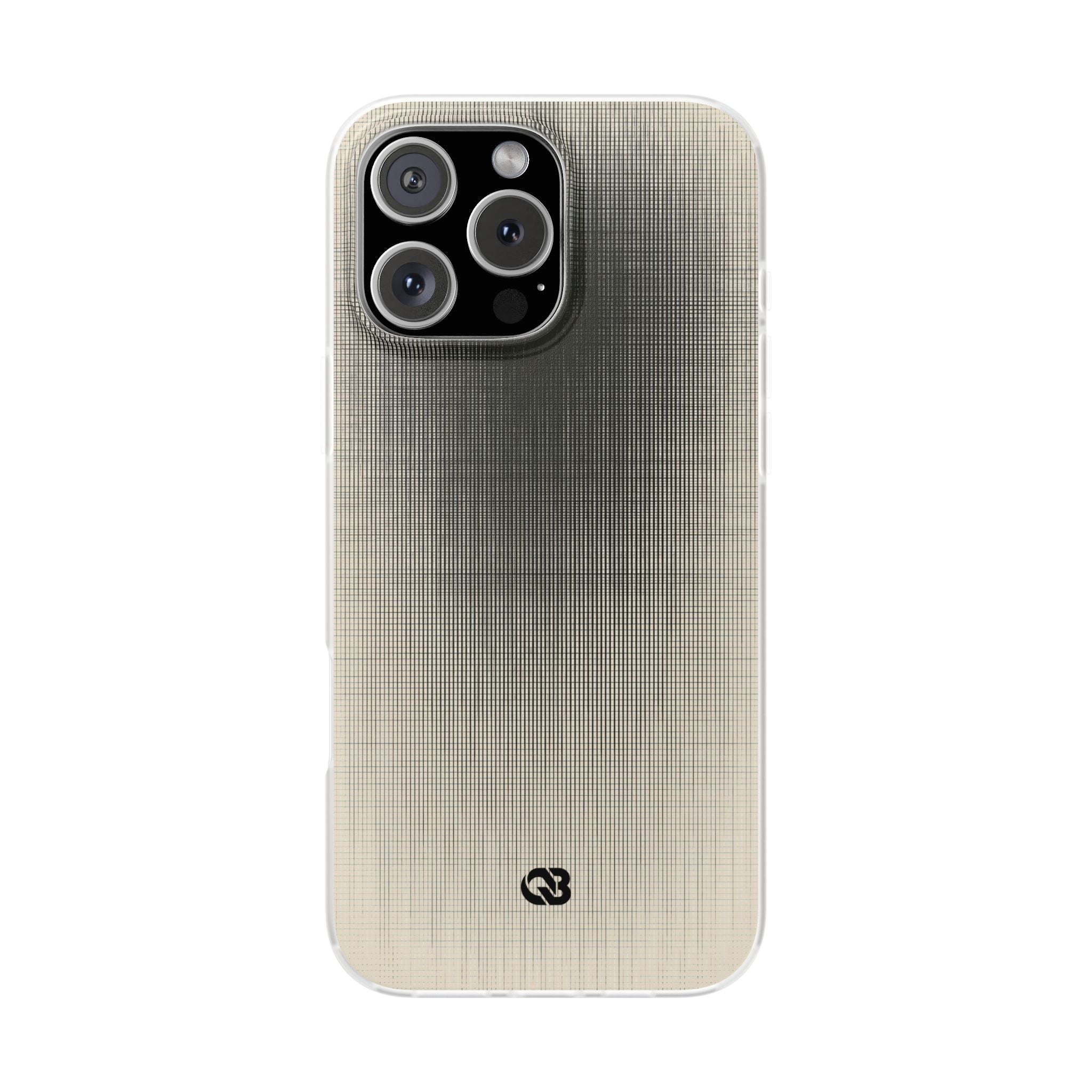 Beige Lite Phone Case for iPhone - Carbon Screen Grid
