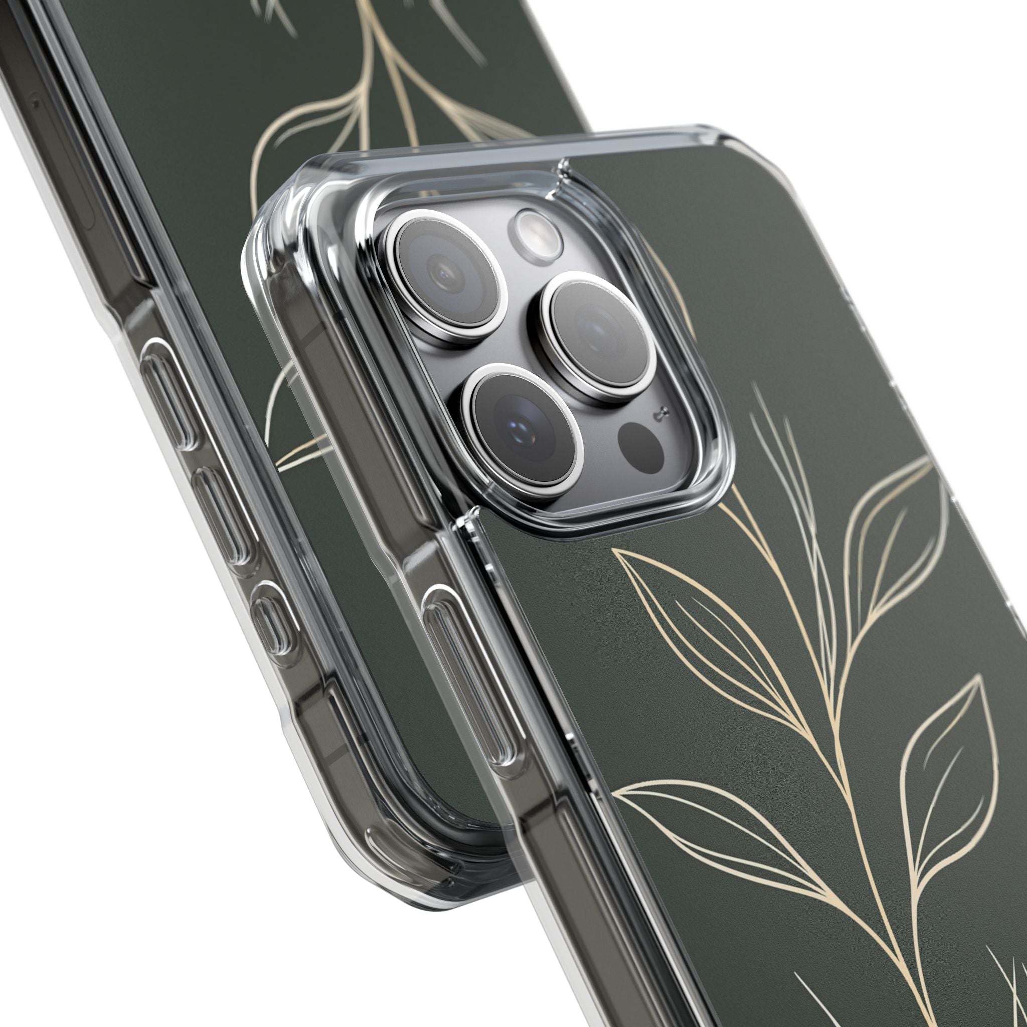 Green Impact MagSafe Phone Case for iPhone - Deep Moss Willow