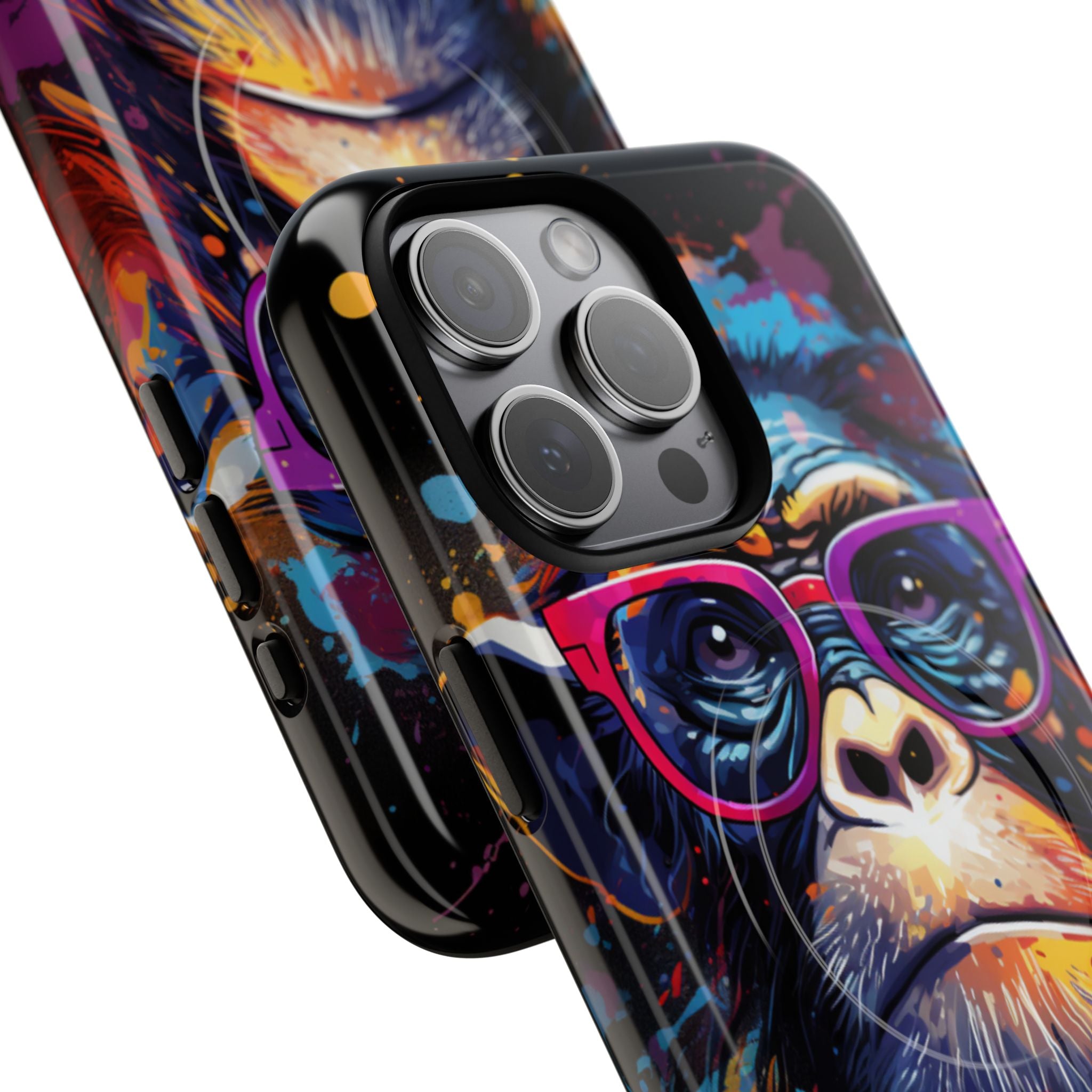 Neon Splatter Primate · Tough+ Magsafe