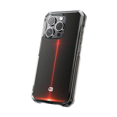 Red Impact MagSafe Phone Case for iPhone - Crimson Flare Vector