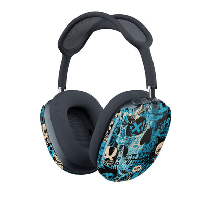 Electric Skull Graffiti · Hard Case for AirPods Max · Blue
