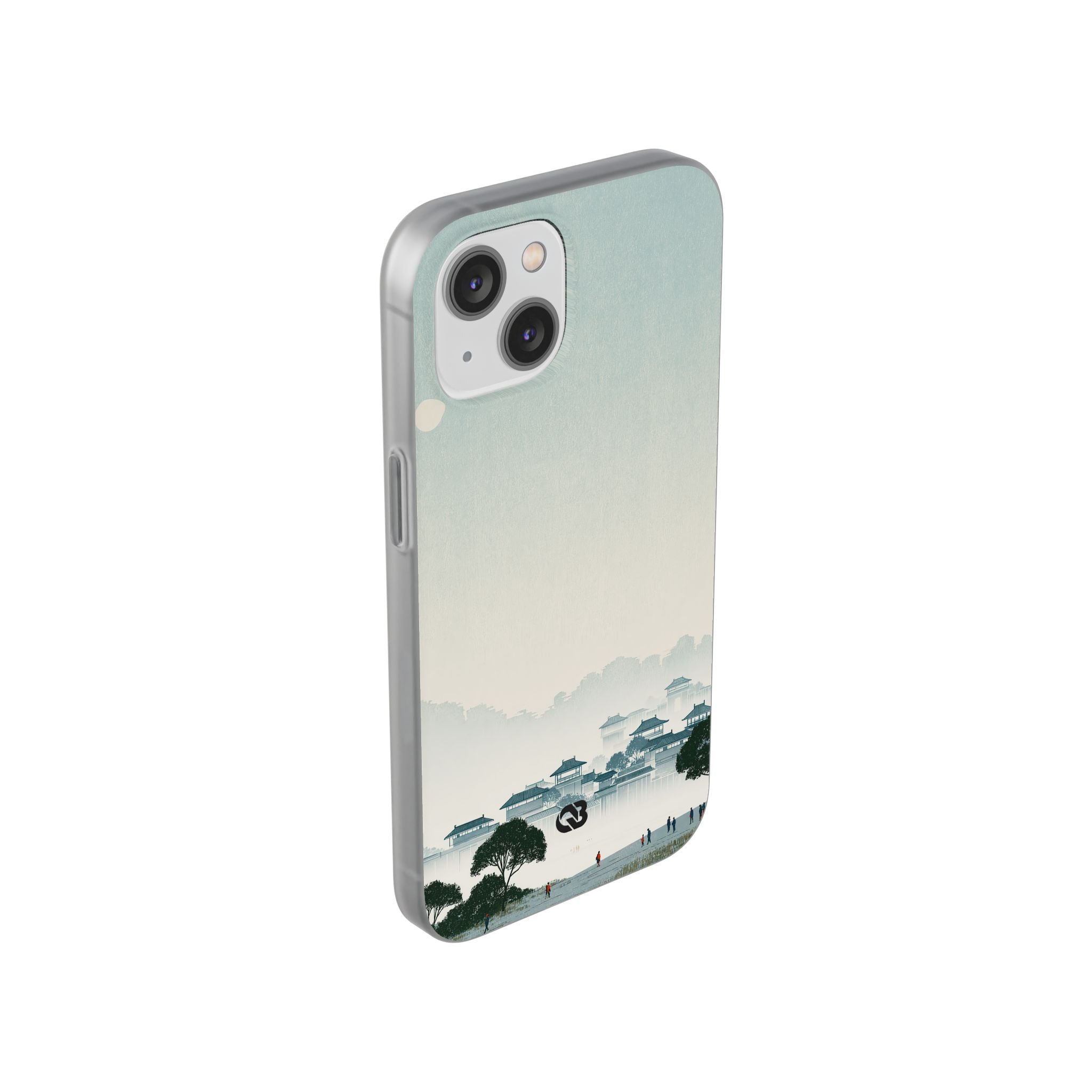 Blue Lite Phone Case for iPhone - Mist Valley Pagoda