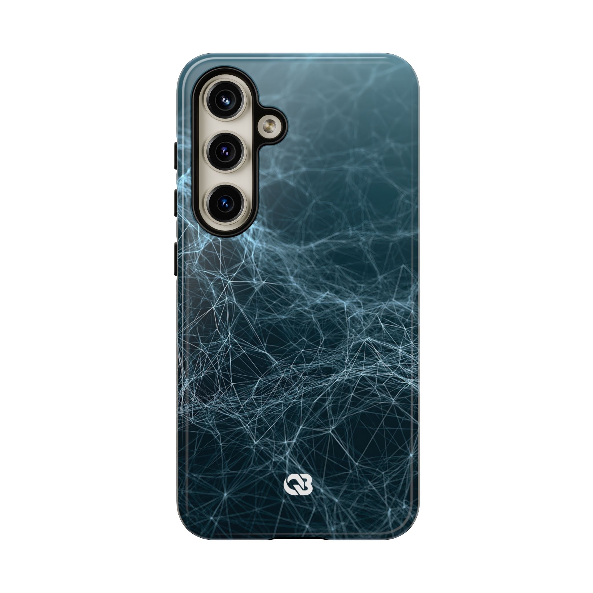 Teal Tough Phone Case for Samsung - Arctic Neural Mesh