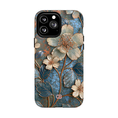 Gilded Blossom Reverie · Tough 2.0 Magnetic Phone Case for iPhone · Teal