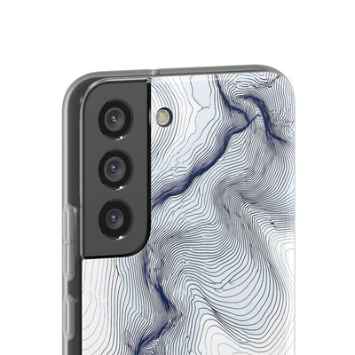 White Lite Phone Case for Samsung - Nordic Ridge Topo