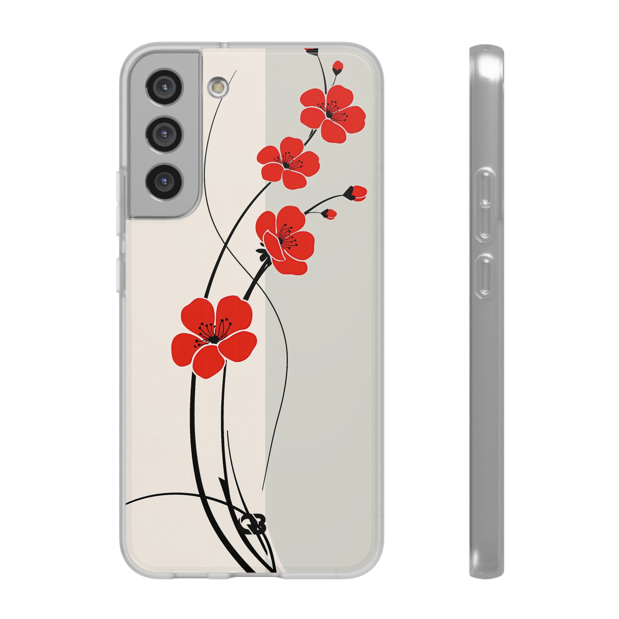 Red Lite Phone Case for Samsung - Crimson Plum Ink